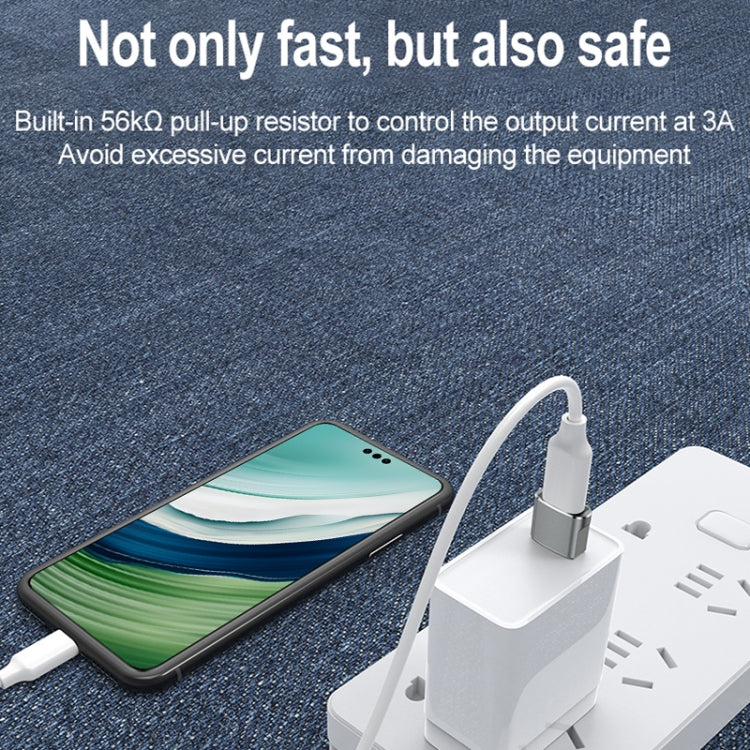 USB 2.0 Male To USB-C / Type-C Female Adapter, Support Charging & Transmission Data(Silver) - free shipping - PMC TechLife - Order now!