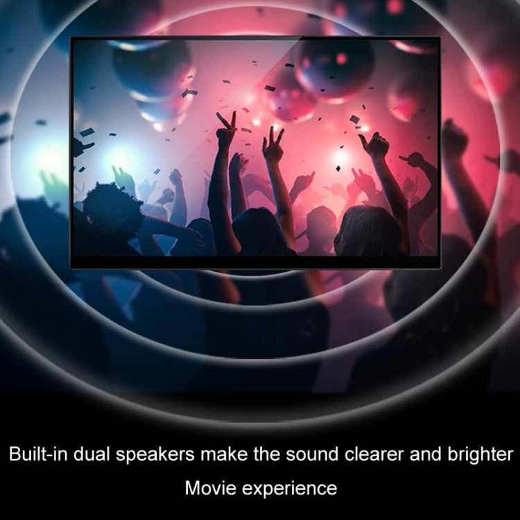 15.6 inch Touch Version 4K Portable External Extended Screen Display For Switch/PS5/Mobile Phone/Computer(UK Plug) - LCD Monitors by PMc TechLife | Online Shopping South Africa | PMc TechLife | Buy Now Pay Later Mobicred