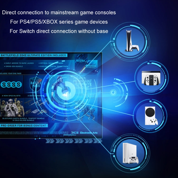 13.3 inch Touch Version 4K Portable External Extended Screen Display For Switch/PS5/Mobile Phone/Computer(US Plug) - LCD Monitors by PMc TechLife | Online Shopping South Africa | PMc TechLife | Buy Now Pay Later Mobicred