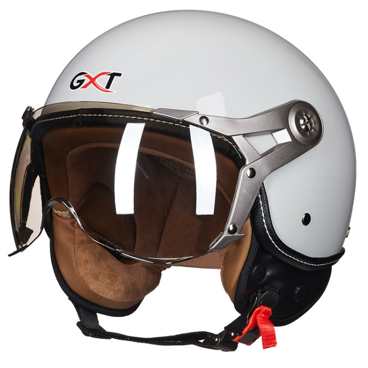 GXT Electric Vehicle Half Cover Helmet Four Seasons Retro Helmet, Size: XL(Cold Gray) - free shipping - PMC TechLife - Order now!