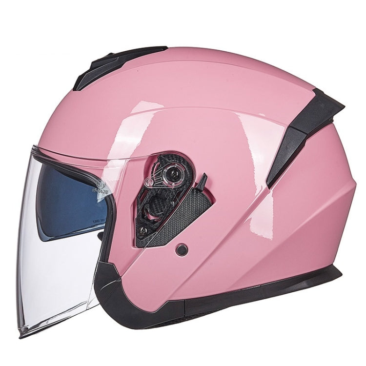 GXT Electric Vehicle Four Seasons Sun Protection & Windshield Double Lens Helmet, Size: L(Light Pink) - free shipping - PMC TechLife - Order now!