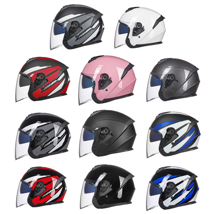 GXT Electric Vehicle Four Seasons Sun Protection & Windshield Double Lens Helmet, Size: XL(Light Pink) - free shipping - PMC TechLife - Order now!
