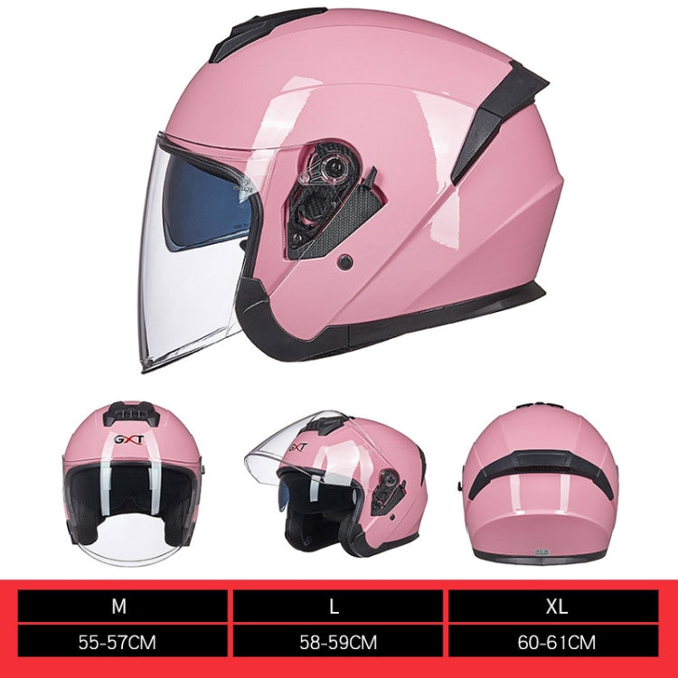 GXT Electric Vehicle Four Seasons Sun Protection & Windshield Double Lens Helmet, Size: M(Bright Black) - free shipping - PMC TechLife - Order now!