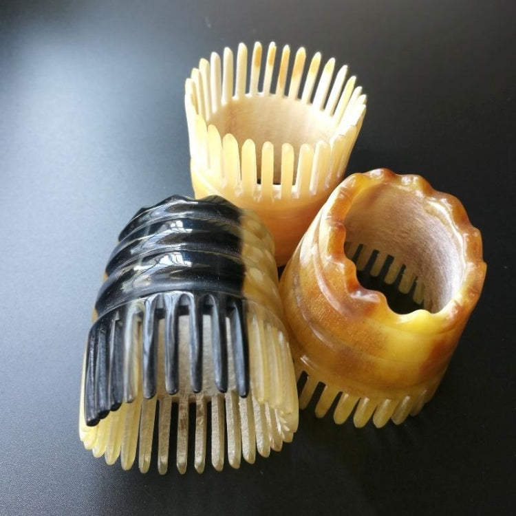 Cylindrical Horn Comb Short Shampoo Brush, Color Random Delivery - free shipping - PMC TechLife - Order now!