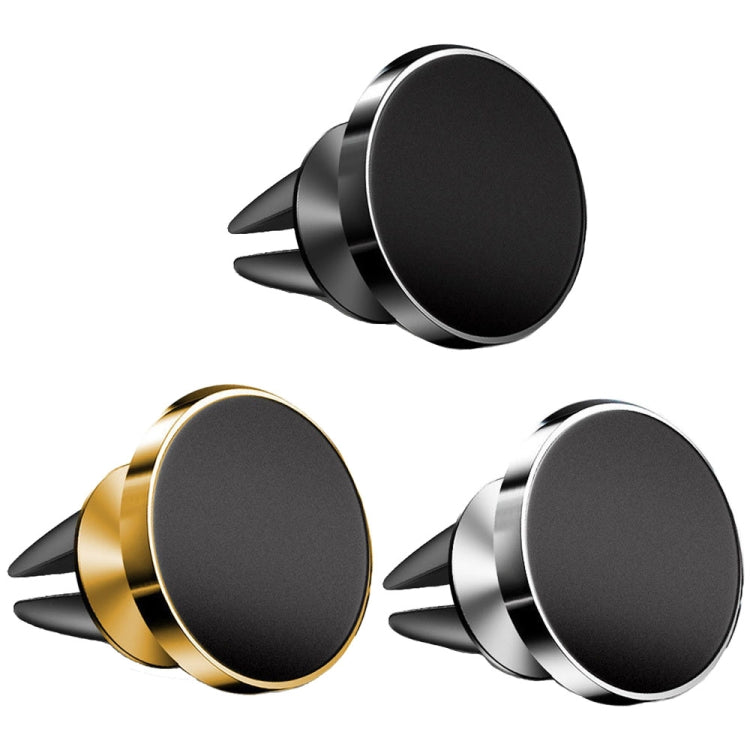 Air Outlet Type Aluminum Alloy Car Magnetic Suction Bracket Navigation Phone Holder(Black) - free shipping - PMC TechLife - Order now!