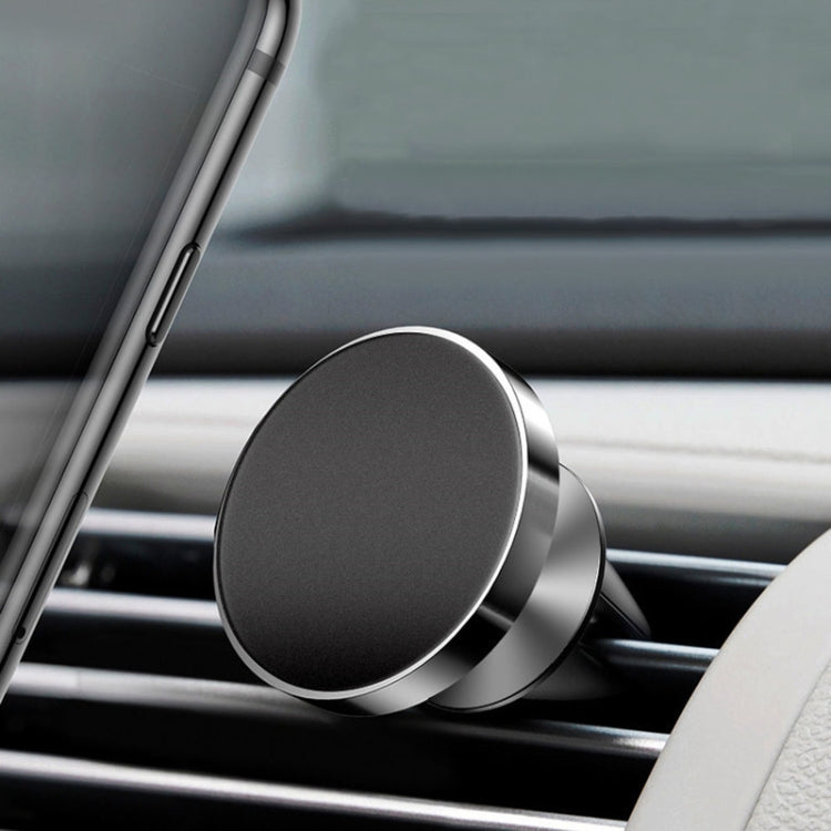 Air Outlet Type Aluminum Alloy Car Magnetic Suction Bracket Navigation Phone Holder(Black) - free shipping - PMC TechLife - Order now!