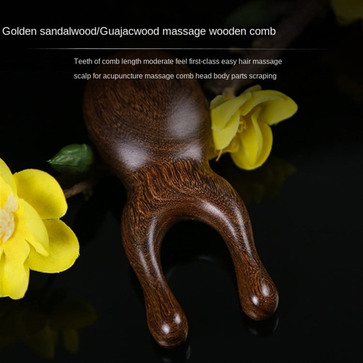 Gold Sandalwood Solid Wood Massage Eye Scraping And Nose Massage, Color Random Delivery - free shipping - PMC TechLife - Order now!