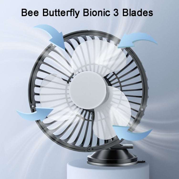 SUITU  12V/24V Mini Car Fan USB Charging Single Head Fan 360 Degree Cooling Fan, Style: Seat Back Model - Heating & Fans by SUITU | Online Shopping South Africa | PMC TechLife | Buy Now Pay Later Mobicred