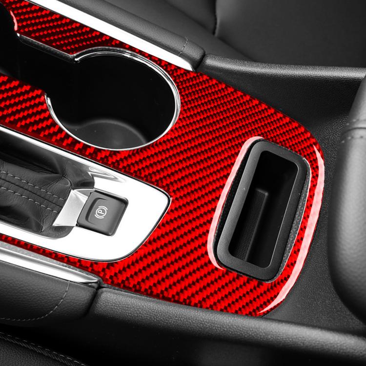 For Chevrolet Malibu 2016-2024 A Model Left-hand Drive Gear Panel Sticker(Red) - Car Interior Mouldings by PMc TechLife | Online Shopping South Africa | PMc TechLife | Buy Now Pay Later Mobicred