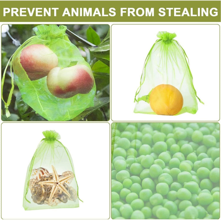 100pcs /Pack  Fruit Protection Bag Anti-Insect And Anti-Bird Net Bag 13 x 18cm(Gold) - free shipping - PMC TechLife - Order now!