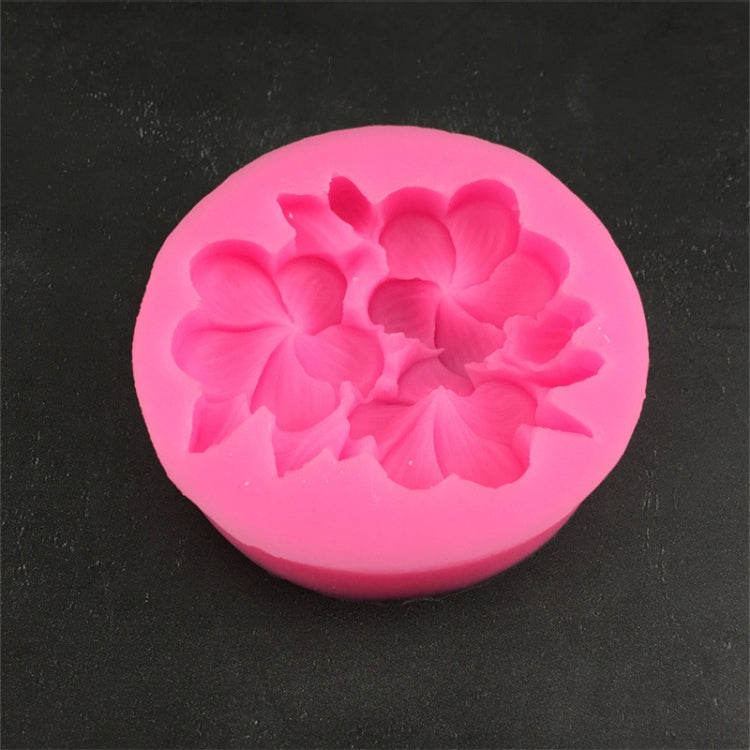 Silicone Handmade Mold Chocolate Epoxy Gypsum Fondant Mold(3 Petals Frangipani) - Arts & Crafts by PMC TechLife | Online Shopping South Africa | PMC TechLife