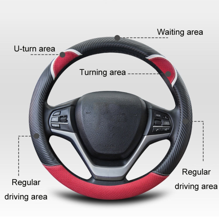 38cm Cute Rabbit Women Cartoon Car Steering Wheel Cover, Color: Round Black Rose Red - Steering Wheel Accessories by PMC TechLife | Online Shopping South Africa | PMC TechLife | Buy Now Pay Later Mobicred