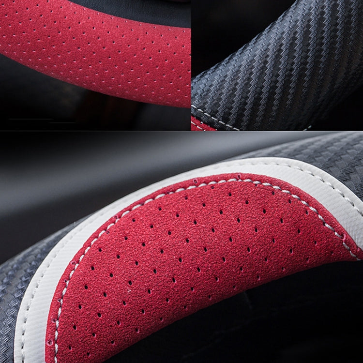 38cm Cute Rabbit Women Cartoon Car Steering Wheel Cover, Color: Round Black Rose Red - Steering Wheel Accessories by PMC TechLife | Online Shopping South Africa | PMC TechLife | Buy Now Pay Later Mobicred