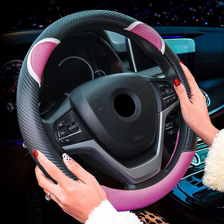 38cm Cute Rabbit Women Cartoon Car Steering Wheel Cover, Color: Round Black Boffee - Steering Wheel Accessories by PMC TechLife | Online Shopping South Africa | PMC TechLife | Buy Now Pay Later Mobicred
