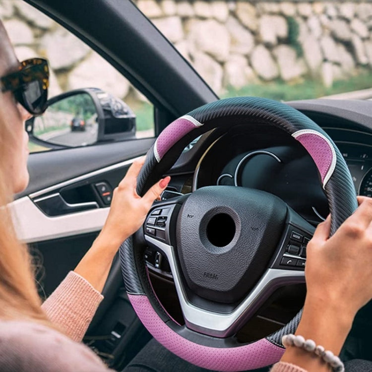 38cm Cute Rabbit Women Cartoon Car Steering Wheel Cover, Color: Round Black Rose Red - Steering Wheel Accessories by PMC TechLife | Online Shopping South Africa | PMC TechLife | Buy Now Pay Later Mobicred