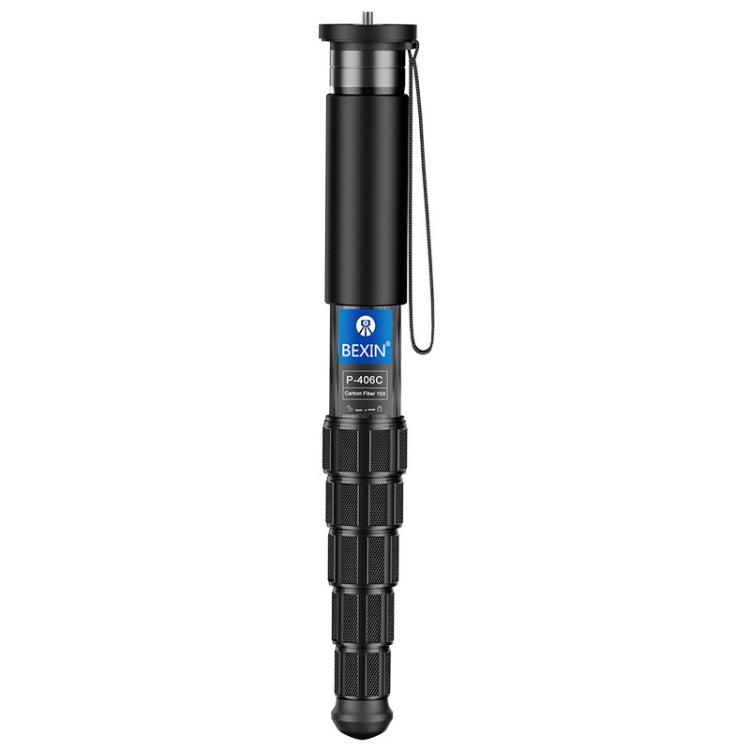 BEXIN P406CF-S Carbon Fiber Monopod Travel Shooting Mobile Phone Live Selfie Bracket Retractable Portable Monopod - Monopods by BEXIN | Online Shopping South Africa | PMC TechLife | Buy Now Pay Later Mobicred