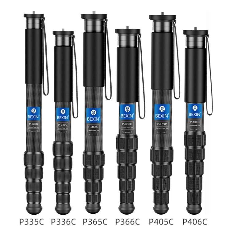 BEXIN P336CF-S Carbon Fiber Monopod Travel Shooting Mobile Phone Live Selfie Bracket Retractable Portable Monopod - Monopods by BEXIN | Online Shopping South Africa | PMC TechLife | Buy Now Pay Later Mobicred