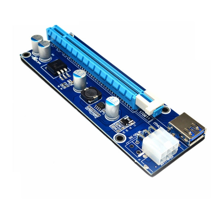 PCE164P-N03 VER006C Mini PCI-E 1X To 16X Riser For Laptop External Image Card, Spec: Blue Board 6pin - Add-on Cards by PMC TechLife | Online Shopping South Africa | PMC TechLife