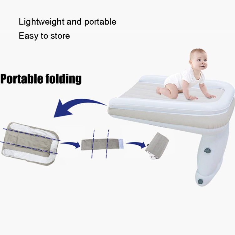Outdoor Travel Baby Inflatable Bed Children Car Rear Folding Bed Aircraft Inflatable Mattress, Color: Gray - free shipping - PMC TechLife - Order now!