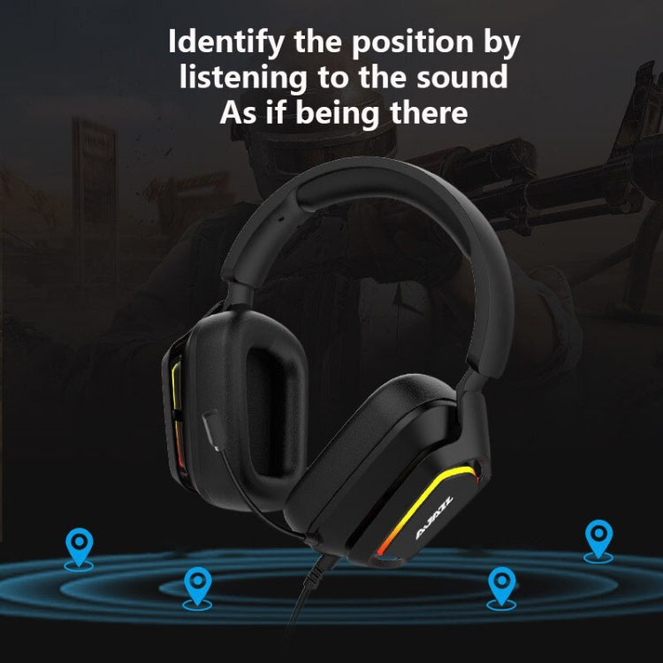 Ajazz AX368 Computer Game Audio Recognition RGB Headset 3.5mm Version (Pink) - free shipping - PMC Jewellery - Order now!