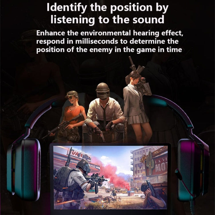 Ajazz AX368 Computer Game Audio Recognition RGB Headset 3.5mm Version (Pink) - free shipping - PMC Jewellery - Order now!