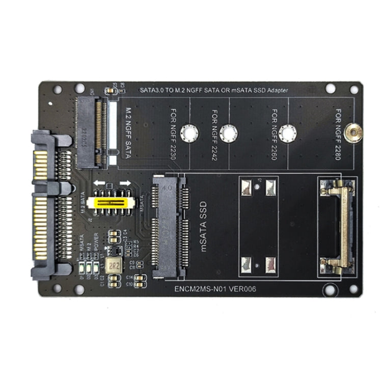 SATA 22PIN To MSATA Or M.2 NGFF SATA Card 2 In 1 SSD Converter Card With SATA 22pin Cable - free shipping - PMC Jewellery - Order now!