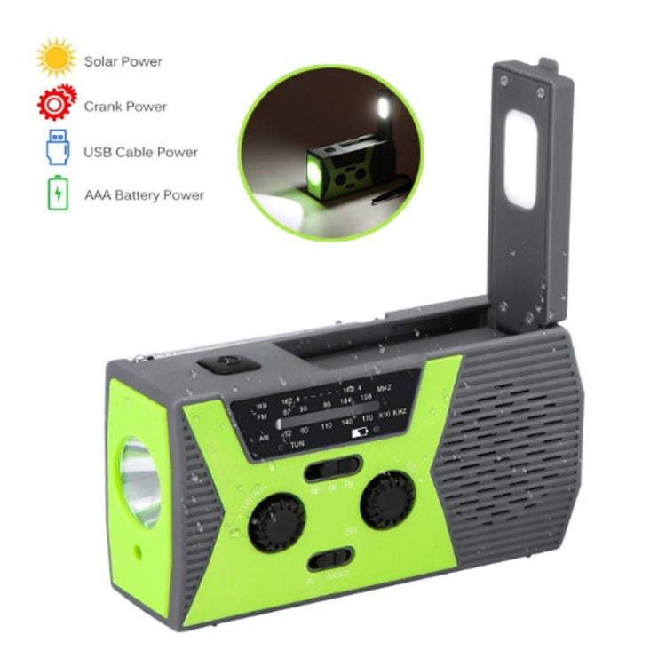 AM/FM/NoAA 2000mAh Emergency Radio Portable Hand Crank Solar Powered Radio(Orange) - Radio Player by PMC TechLife | Online Shopping South Africa | PMC TechLife | Buy Now Pay Later Mobicred