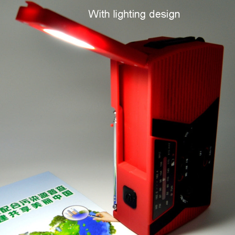 AM/FM/NoAA 2000mAh Emergency Radio Portable Hand Crank Solar Powered Radio(Green) - Radio Player by PMC TechLife | Online Shopping South Africa | PMC TechLife | Buy Now Pay Later Mobicred