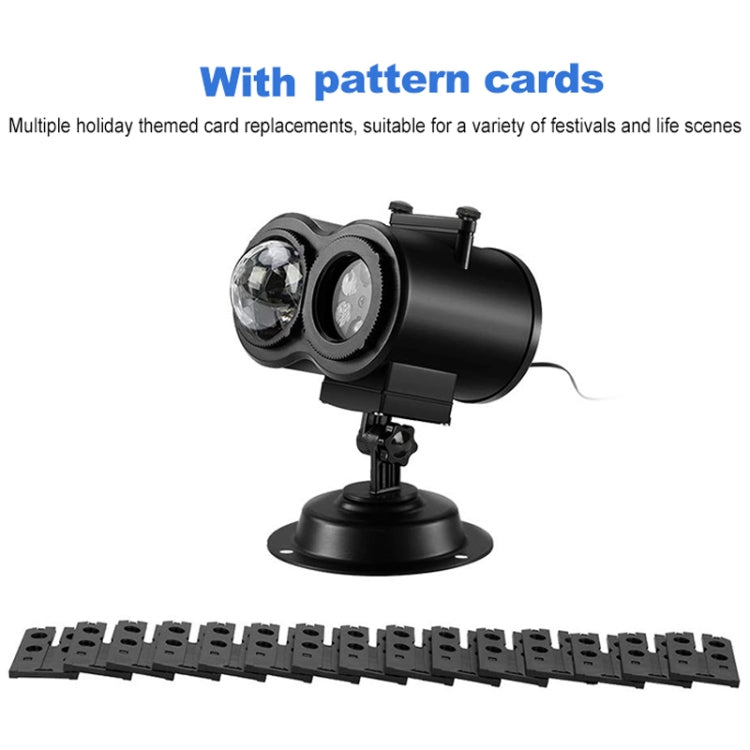 16 Cards AU Plug Color Card Pattern 9W Christmas Projection Light Remote Control Snow Light - free shipping - PMc TechLife - Order now!