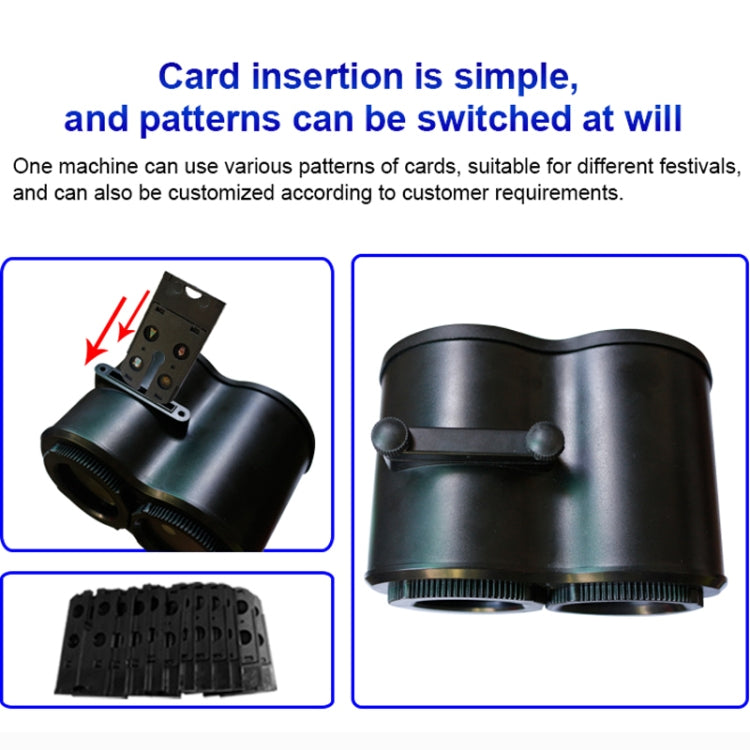 12 Cards AU Plug Not Easy To Fade Card Pattern 9W Double Cylinder Water Pattern Christmas Projection Light - Christmas Decoration Lamps by PMc TechLife | Online Shopping South Africa | PMc TechLife | Buy Now Pay Later Mobicred