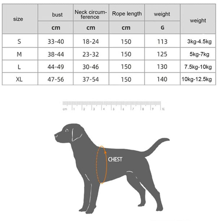 Pet Vest Harness + Traction Rope Set Reflective Breathable Dog Cat Harness, Size: S(Gray) - Leashes by PMC TechLife | Online Shopping South Africa | PMC TechLife