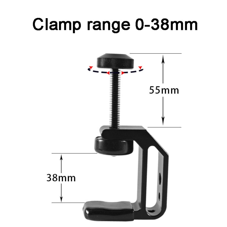 BEXIN WN-38 Universal C-Clamp With 1/4-Inch & 3/8-Inch Hole For Tables Desk Mount - free shipping - PMC TechLife - Order now!