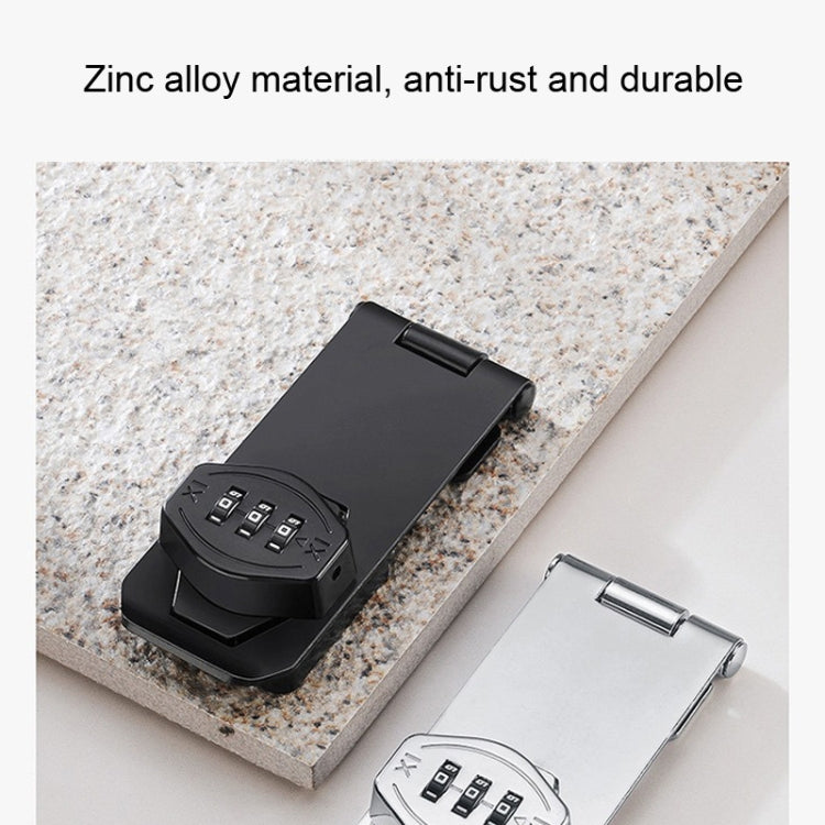 Screw Installation Cabinet Door Combination Lock Anti-Theft Drawer Lock, Style: Two Hole 3 inch Black - Door Locks & Cabinet Locks by PMC TechLife | Online Shopping South Africa | PMC TechLife