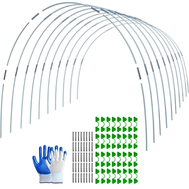 Garden Arch Greenhouse Hoops Rustproof Steel Tunnel Hoop Frame Plant Support, Speci: M  4 Rods 12 Arches - Plant Support & Care by PMC TechLife | Online Shopping South Africa | PMC TechLife