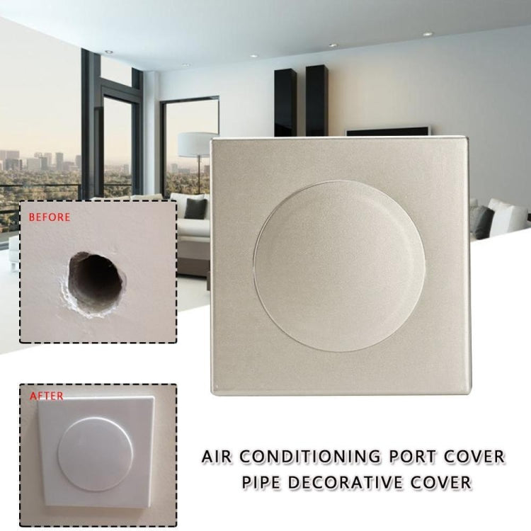 Square Air Conditioning Hole Decoration Cover Wall Hole Plug, Style: 9cm Gold - Furniture Accessories by PMC TechLife | Online Shopping South Africa | PMC TechLife