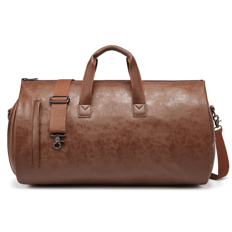 Waterproof Travel Suit Storage Bag Large-capacity Hand-held Crossbody Luggage Bag(Brown) - Travel Bags by PMC TechLife | Online Shopping South Africa | PMC TechLife