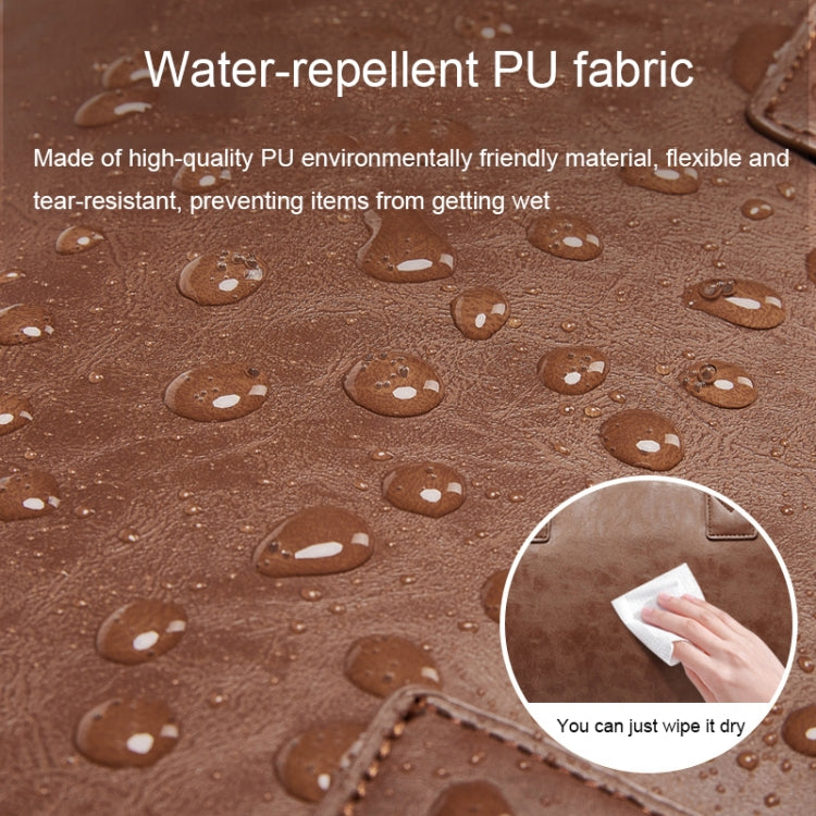 Waterproof Travel Suit Storage Bag Large-capacity Hand-held Crossbody Luggage Bag(Brown) - Travel Bags by PMC TechLife | Online Shopping South Africa | PMC TechLife