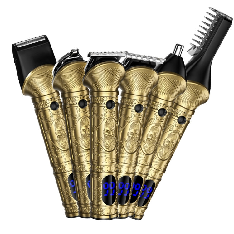 6 In 1 Men Multi-Functional Clipper Metal Body Hair Cutting(Silver Gray) - Hair Trimmer by PMC TechLife | Online Shopping South Africa | PMC TechLife | Buy Now Pay Later Mobicred