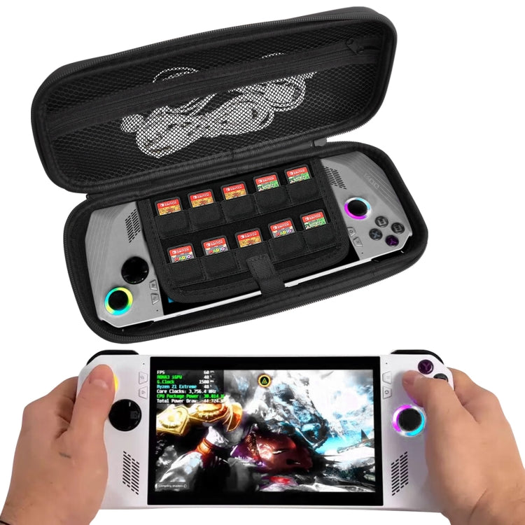 For ASUS ROG Ally Game Console EVA Leather Grain Handbag Clutch Protective Bag(White) - Accessories by PMC TechLife | Online Shopping South Africa | PMC TechLife