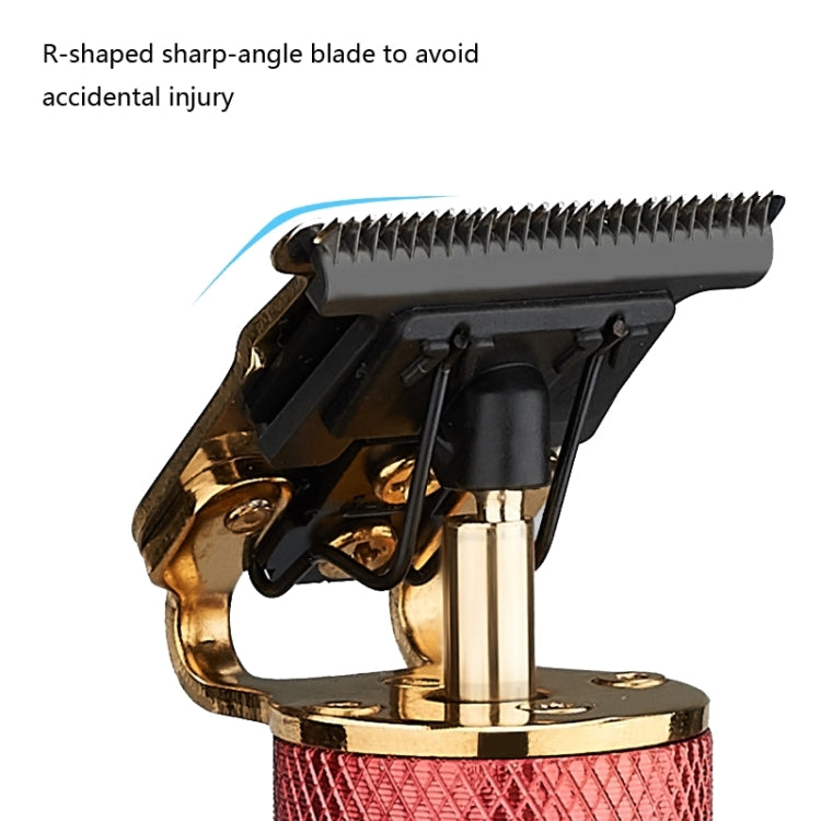 Hollow T-shape Ceramic Cutter Head USB Charging Engraving Electric Hair Clipper, Color: Gold - free shipping - PMC TechLife - Order now!