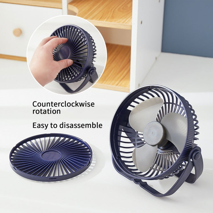 3-in-1 Electric Fan Wall Mounted Desktop Quiet Brushless Turbine Mini Fan, Style: USB Plug(Black) - Electric Fans by PMC TechLife | Online Shopping South Africa | PMC TechLife | Buy Now Pay Later Mobicred