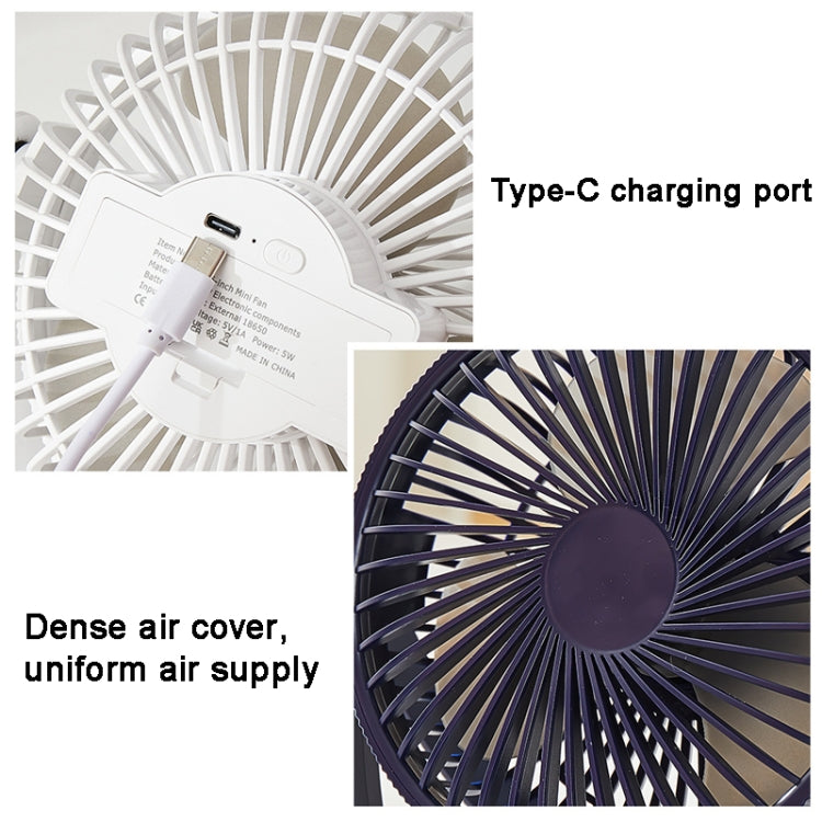 3-in-1 Electric Fan Wall Mounted Desktop Quiet Brushless Turbine Mini Fan, Style: USB Plug(Black) - Electric Fans by PMC TechLife | Online Shopping South Africa | PMC TechLife | Buy Now Pay Later Mobicred