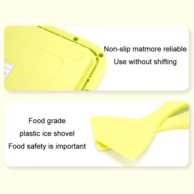Mini Household Fried Yogurt Machine Children Homemade DIY Fried Ice Tray, Color: Stainless Steel Green 26x21cm - free shipping - PMC TechLife - Order now!
