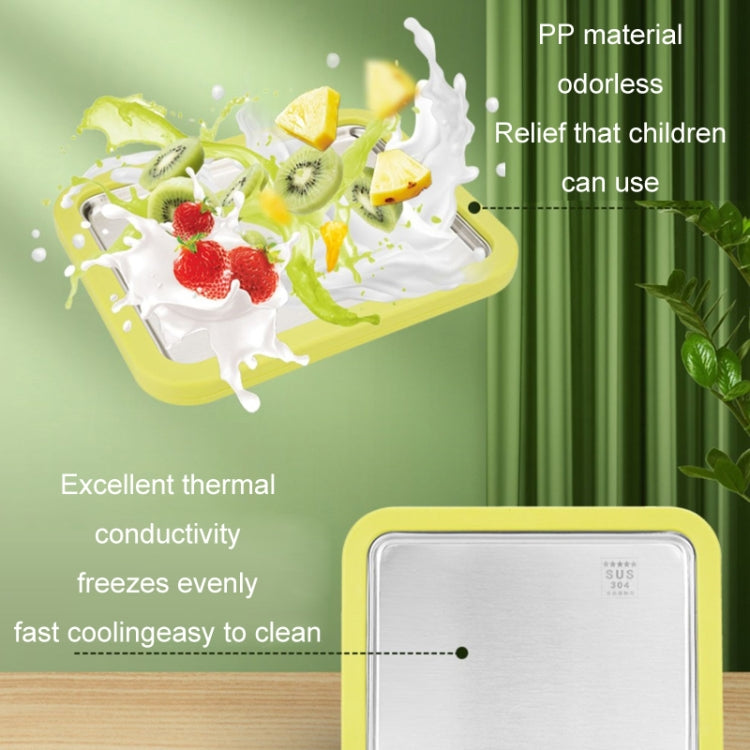 Mini Household Fried Yogurt Machine Children Homemade DIY Fried Ice Tray, Color: Aluminum Alloy Pink 22.5x17.5cm - free shipping - PMC TechLife - Order now!