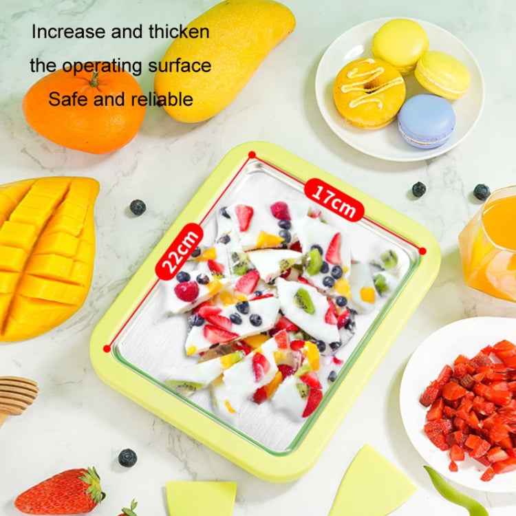 Mini Household Fried Yogurt Machine Children Homemade DIY Fried Ice Tray, Color: Aluminum Alloy White 22.5x17.5cm - free shipping - PMC TechLife - Order now!