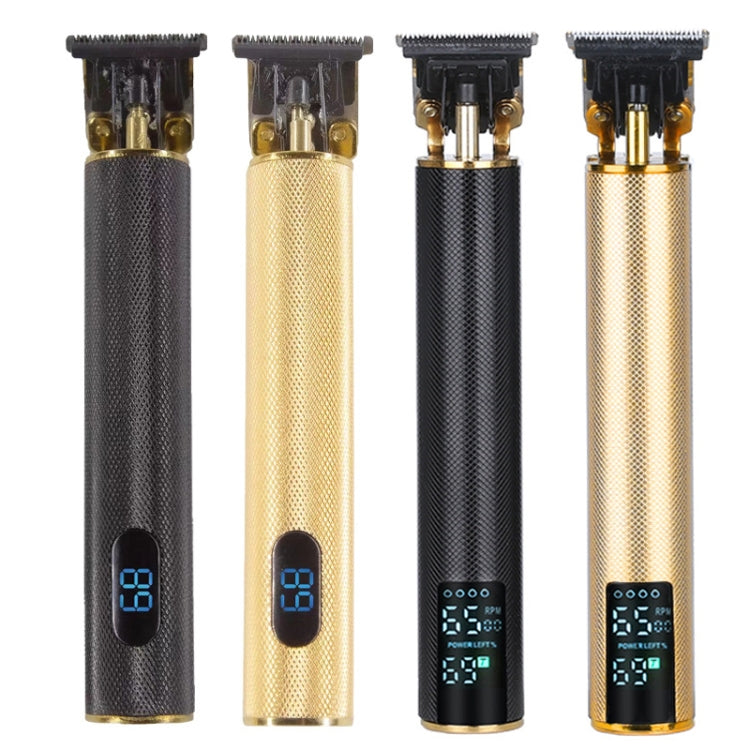 USB Rechargeable Digital Display Engraving Ceramic Knife Electric Hair Clipper(Gold) - free shipping - PMC TechLife - Order now!