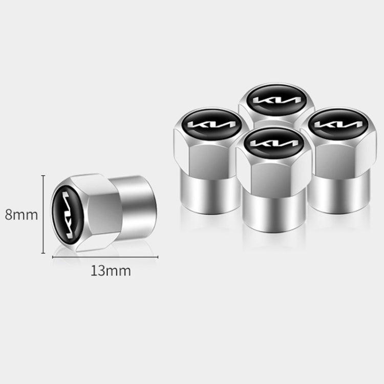 3sets/12pcs For KIA KN Car Tire Valve Core Decorative Metal Cap(Green) - Tire Valve Caps by PMC TechLife | Online Shopping South Africa | PMC TechLife | Buy Now Pay Later Mobicred