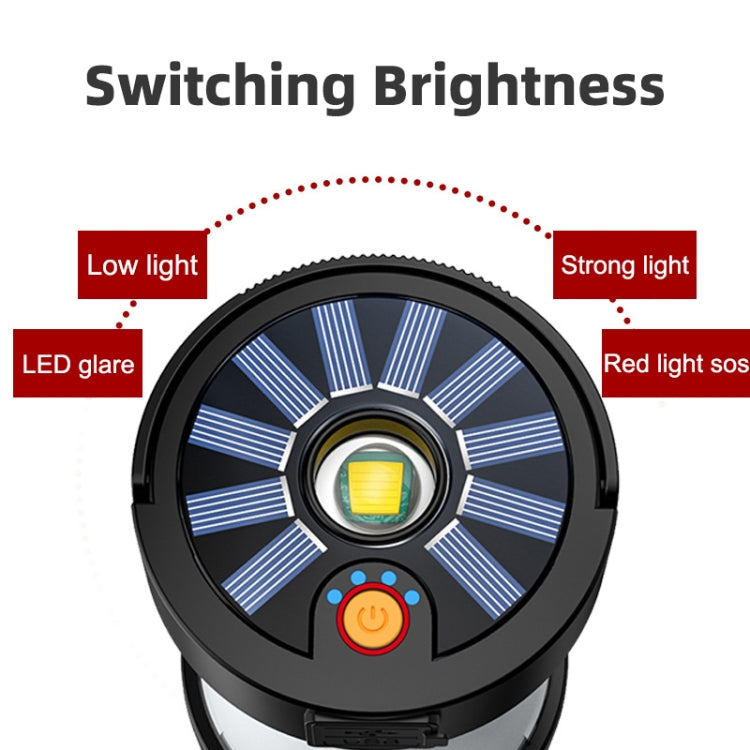 Camping Lantern Outdoor Solar Emergency Lights Multifunctional Tent Light(Hourglass Black) - Camping Lighting by PMc TechLife | Online Shopping South Africa | PMc TechLife | Buy Now Pay Later Mobicred