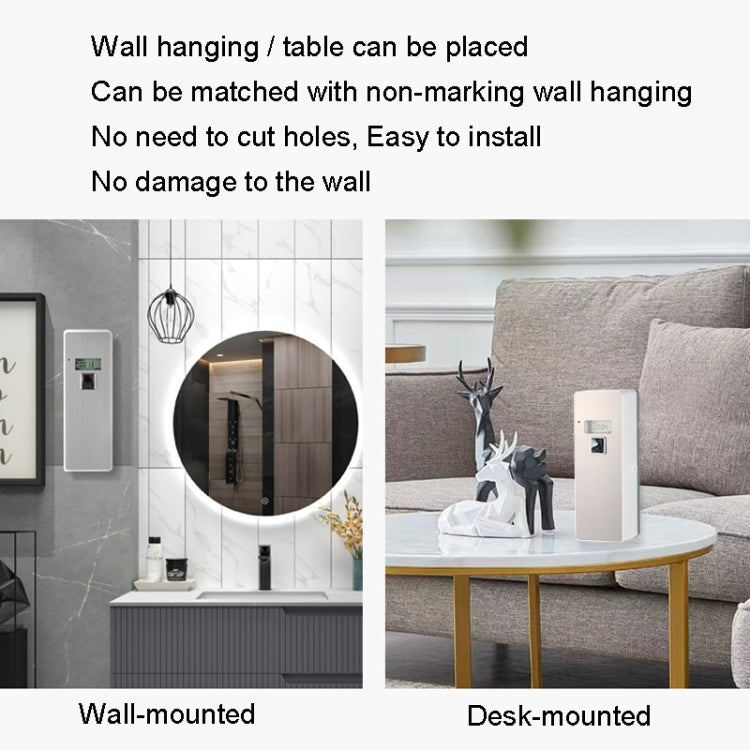 Anti-Corrosion Stainless Steel Panel LCD Digital Display Intelligent Automatic Fragrance Sprayer(Black Titanium) - free shipping - PMC TechLife - Order now!