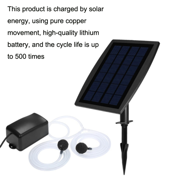 Plug-in Solar Aeration Pump Power Storage Aquarium Oxygen Pump - Pumps by PMC TechLife | Online Shopping South Africa | PMC TechLife